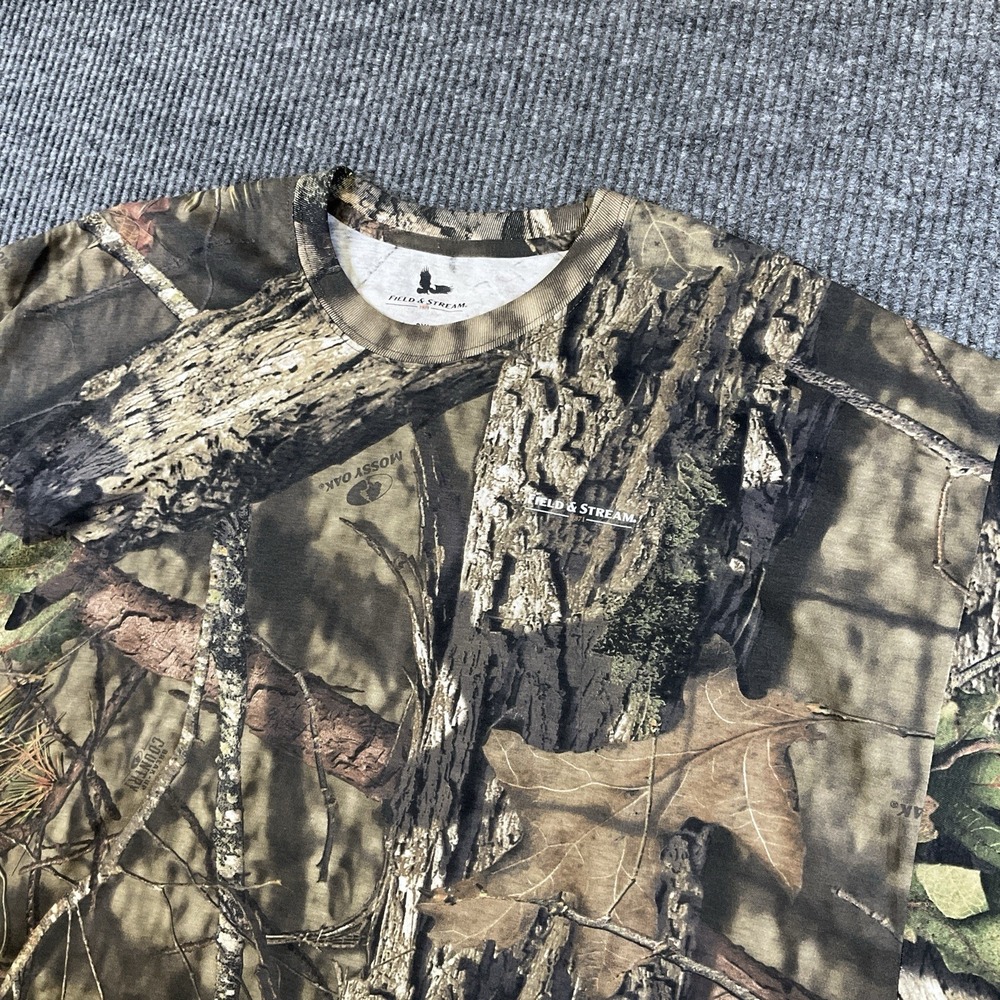 Field & Stream Mossy Oak Break Up Camo Short Sleeve Hunting Shirt Mens 3XL